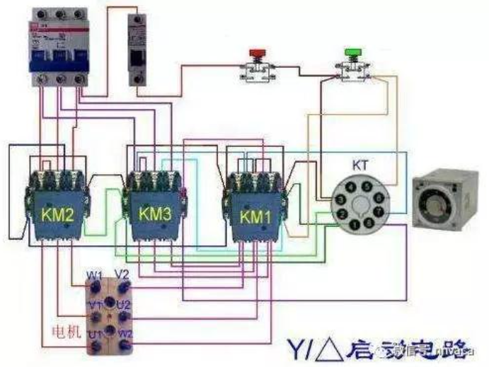 消防水泵星三角降压启动控制系统图