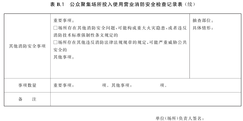 公众聚集场所投入使用营业消防安全检查规则